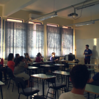 Acadêmicos de Educação do Campo participam de evento Compartilhando Saberes na UFSM.